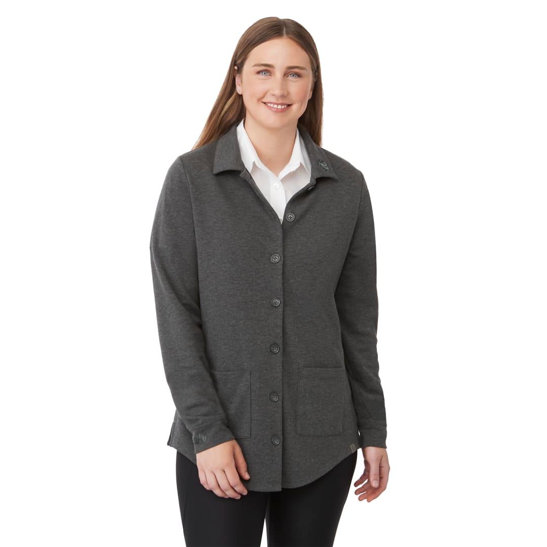 Rigi eco knit button cardi - womens Black miniatura 13