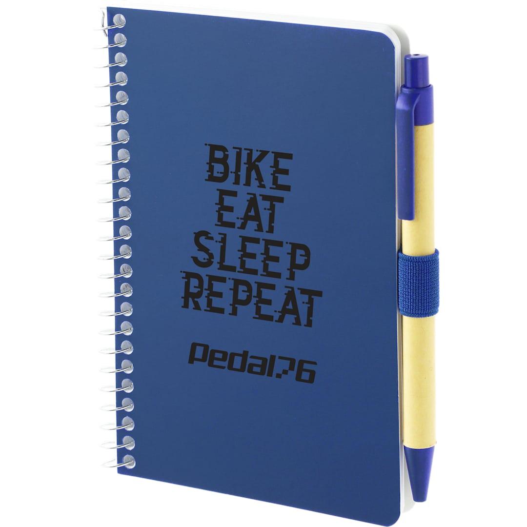 Fsc® mix 4 x 6 pocket spiral notebook with pen Black miniatura 13