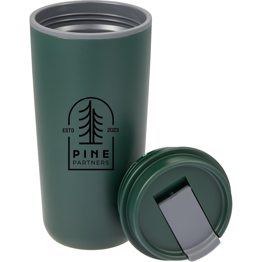 Cooper rpp double wall tumbler w/ flap lid 16oz Black miniatura 16