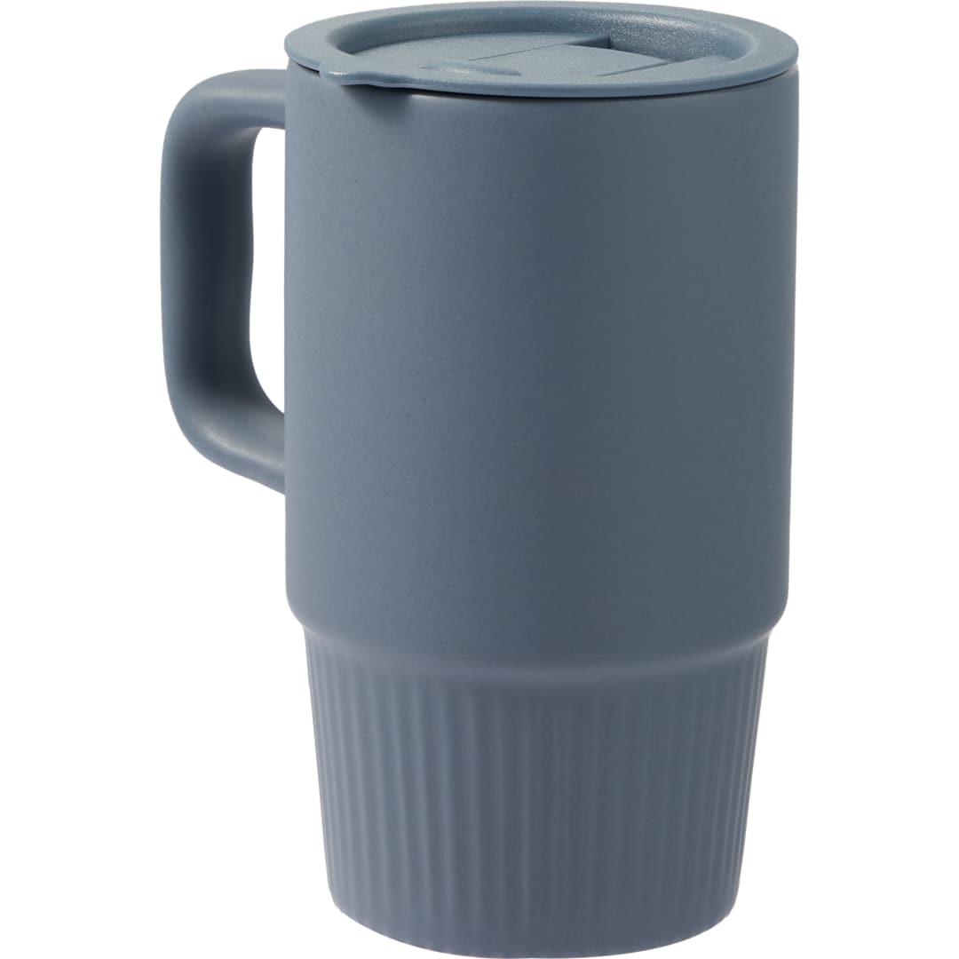 Camden 13oz ceramic mug w/ lid Black miniatura 12