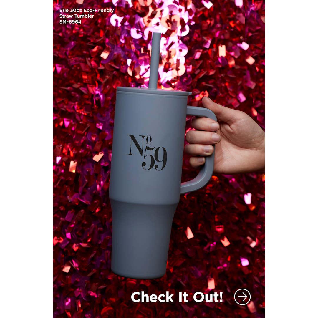 Erie 30oz straw mug Grey miniatura 5