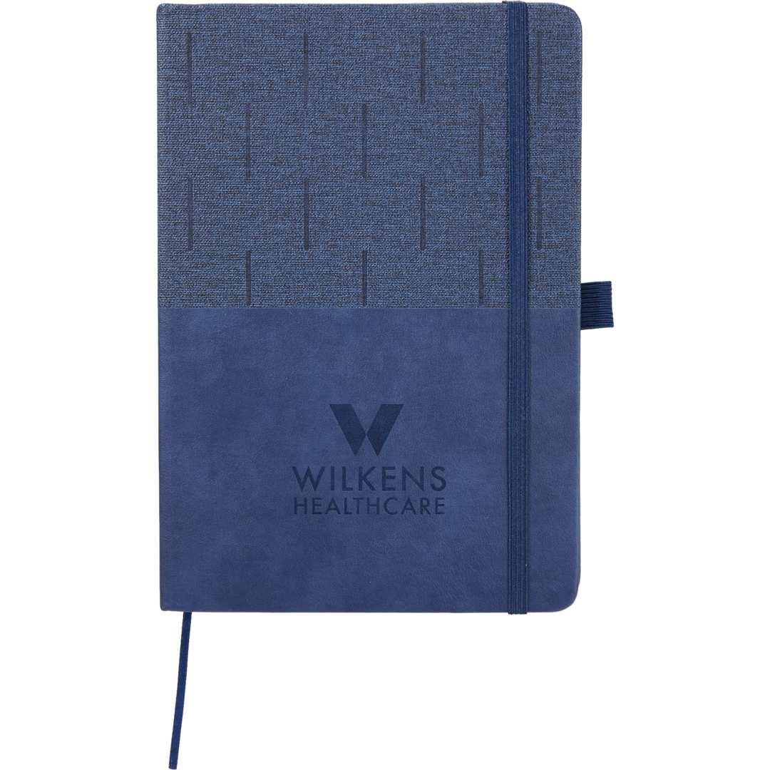 5.5 X 8.5 fsc® recycled chesapeake bound journal Black miniatura 15