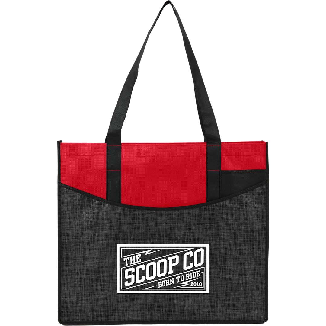 Brooke recycled non-woven convention tote Blue miniatura 21