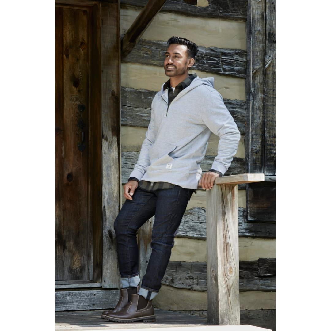 Roots73 canmore eco quarter zip hoody - unisex Blue miniatura 12