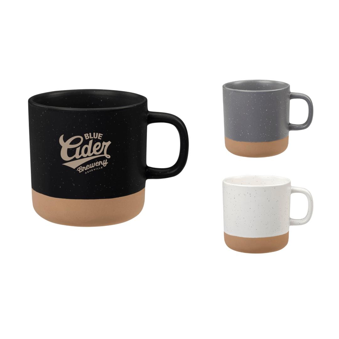 Santos 12oz ceramic mug White front