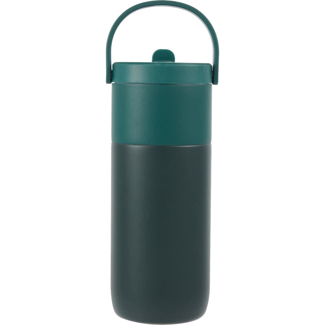 Roots ceramic lined travel tumbler w/ straw 20oz Cream miniatura 17