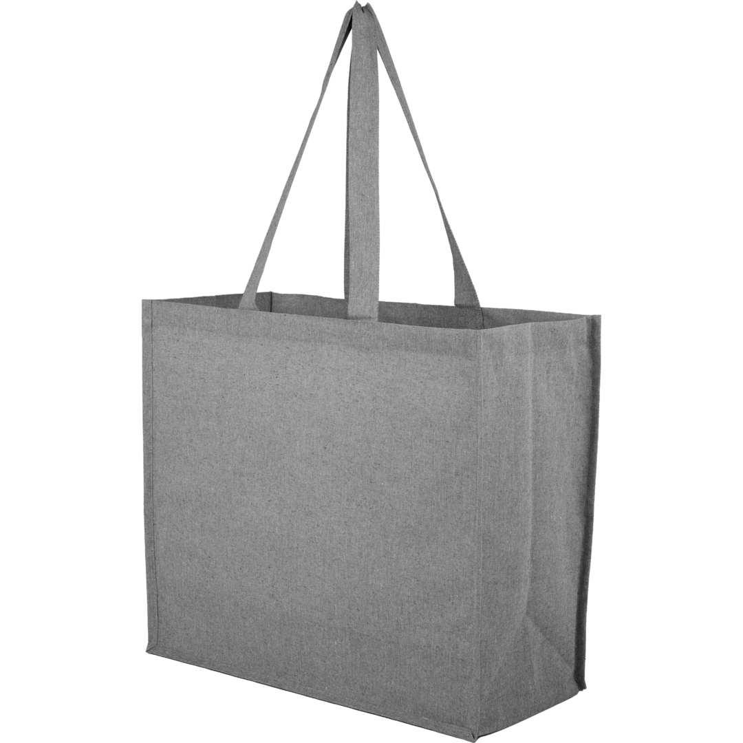 4Oz recycled cotton shopper tote with laminated Grey miniatura 5