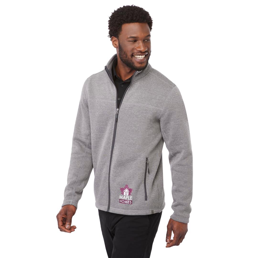 Darnell eco knit full zip - mens Grey miniatura 9