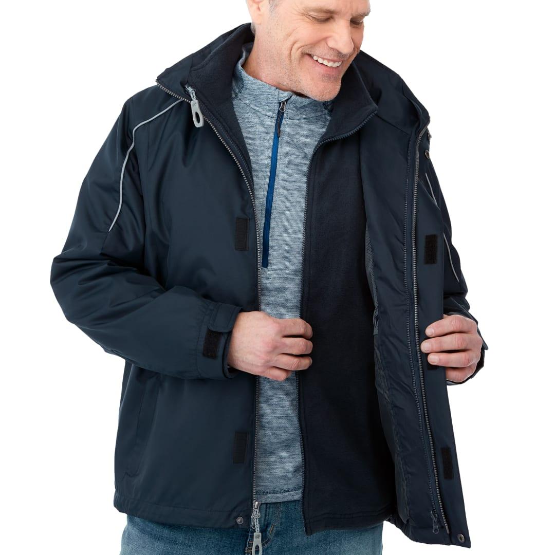 Mens valencia 3-in-1 jacket Navy Blue miniatura 5
