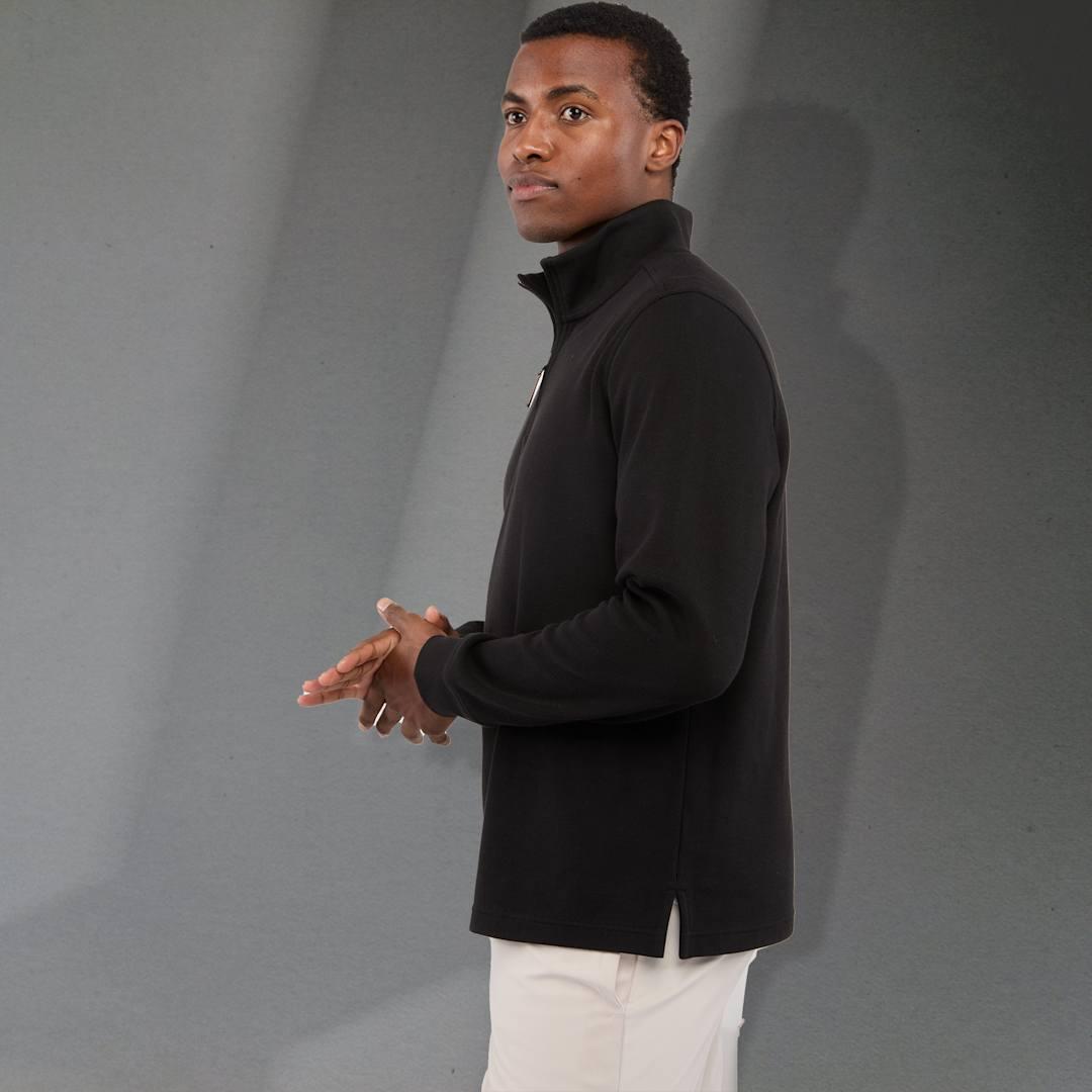 Hudson eco knit quarter zip-mens Beige miniatura 32