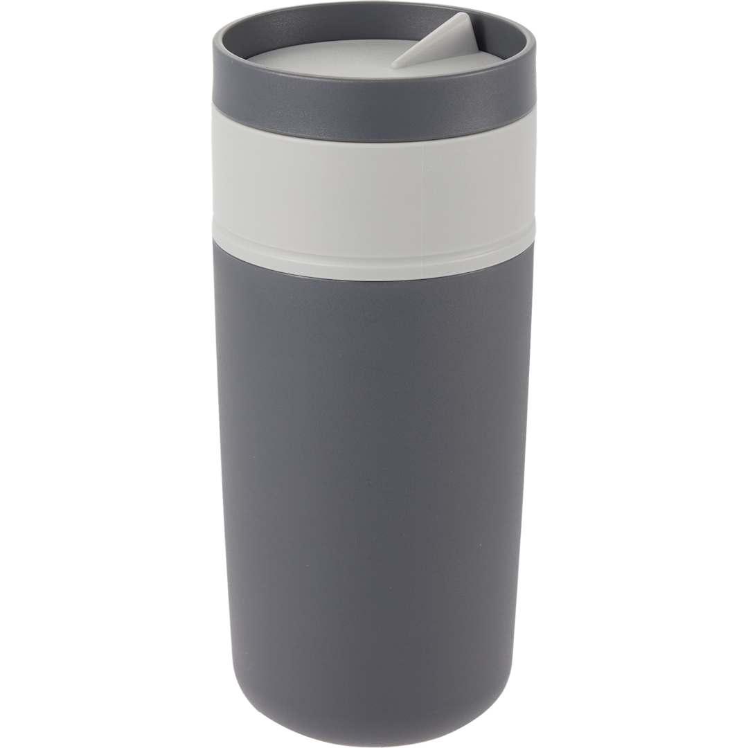 Kona rpp double wall tumbler w/ swivel lid 16oz Dark Gray front