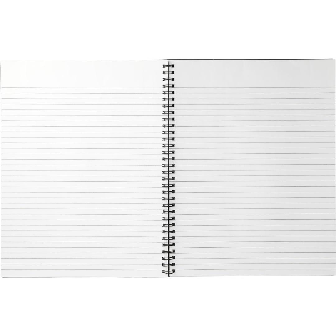 Fsc® mix 8.5 x 11 lg business spiral notebook Black front
