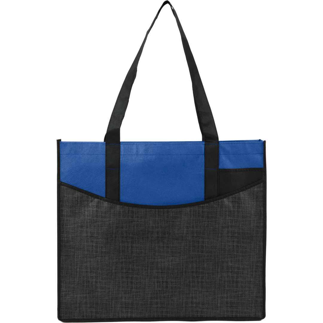 Brooke recycled non-woven convention tote Blue miniatura 25