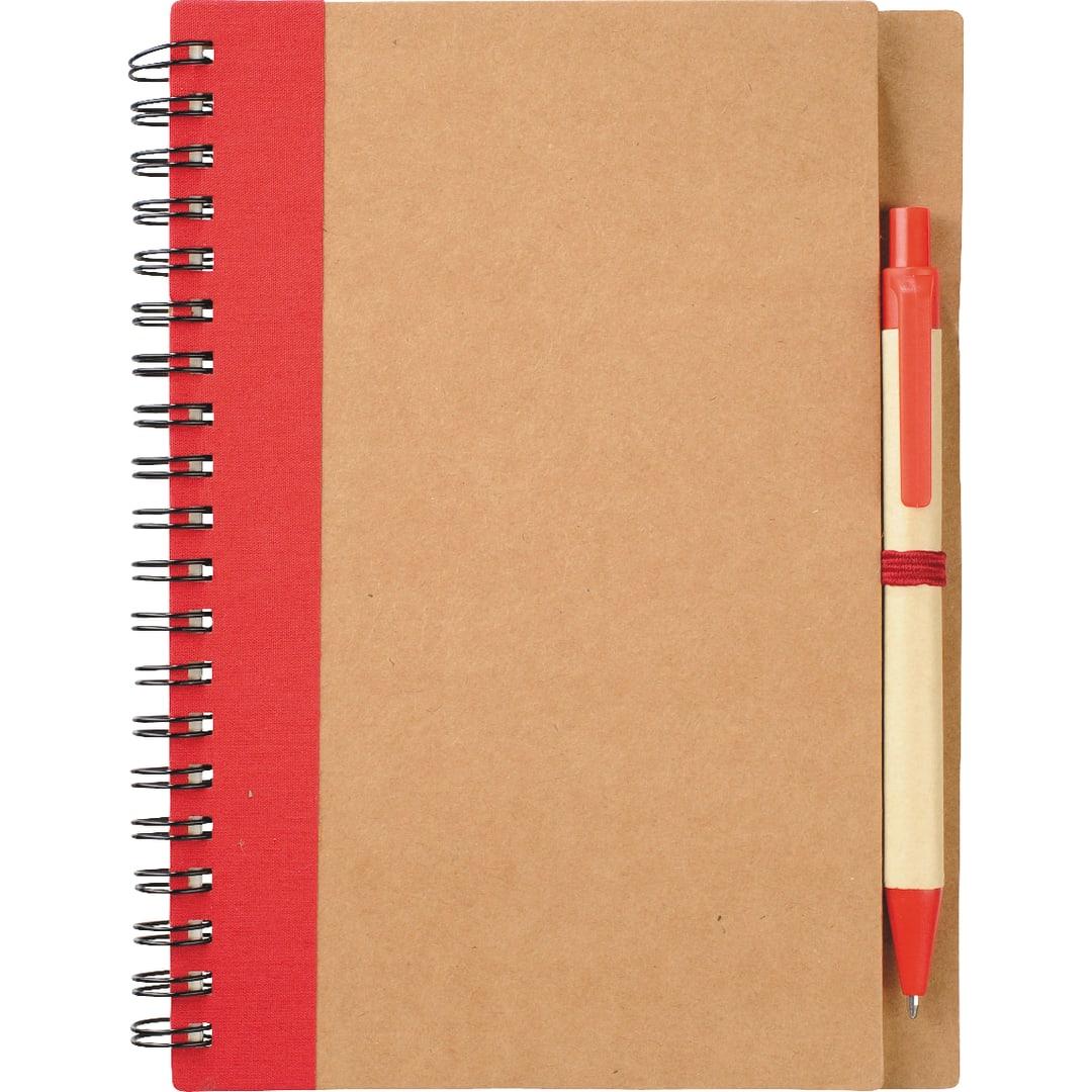 Fsc® mix 5 x 7 eco spiral notebook with pen Blue miniatura 15