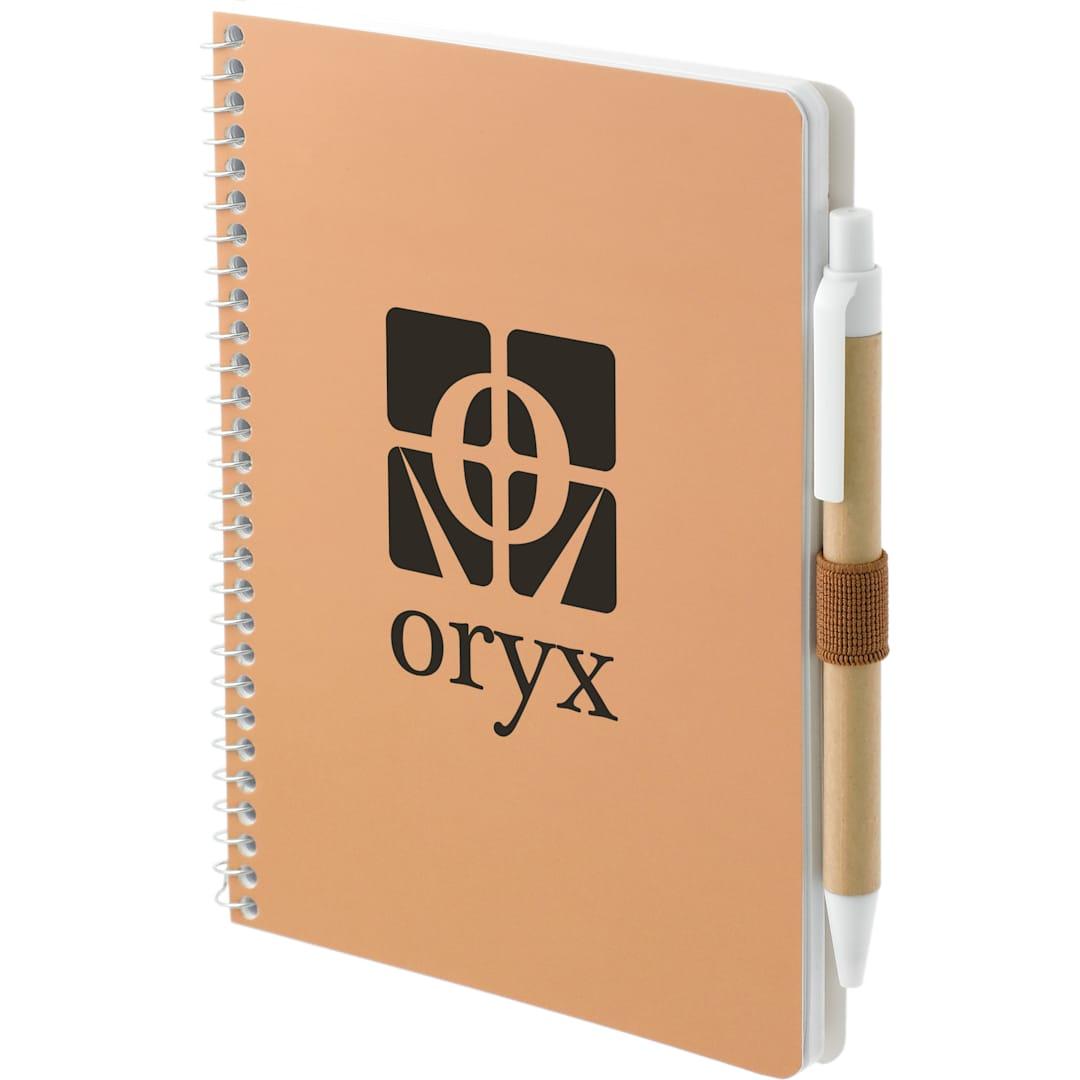 Fsc® mix 5 x 7 spiral notebook with pen Black miniatura 21