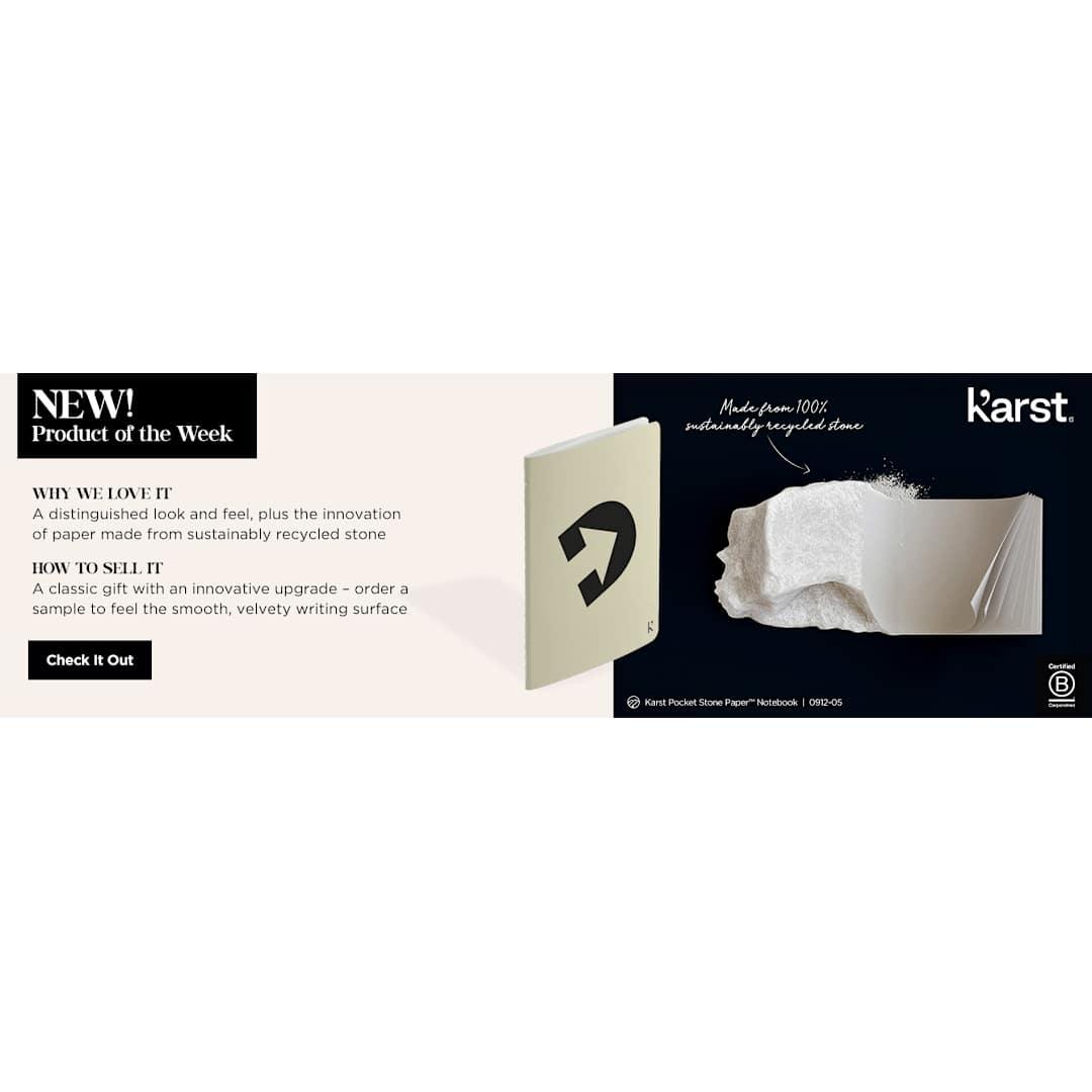 Karst pocket stone paper notebook Beige miniatura 21