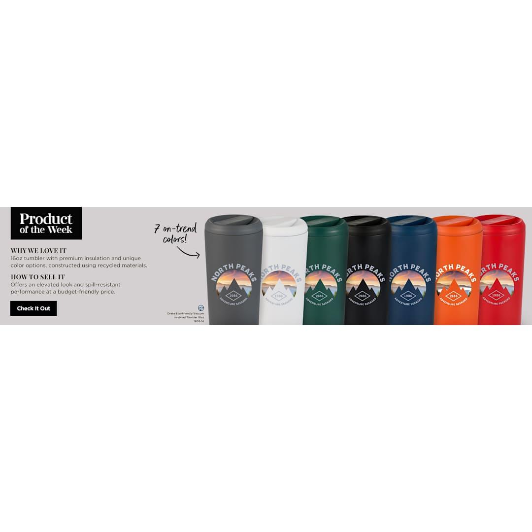 Drake eco-friendly vacuum insulated tumbler 16oz Orange miniatura 31
