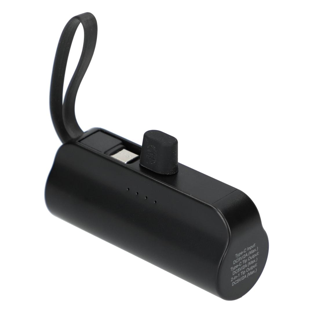 Hue 5000 mah power bank with multi tips Black miniatura 7