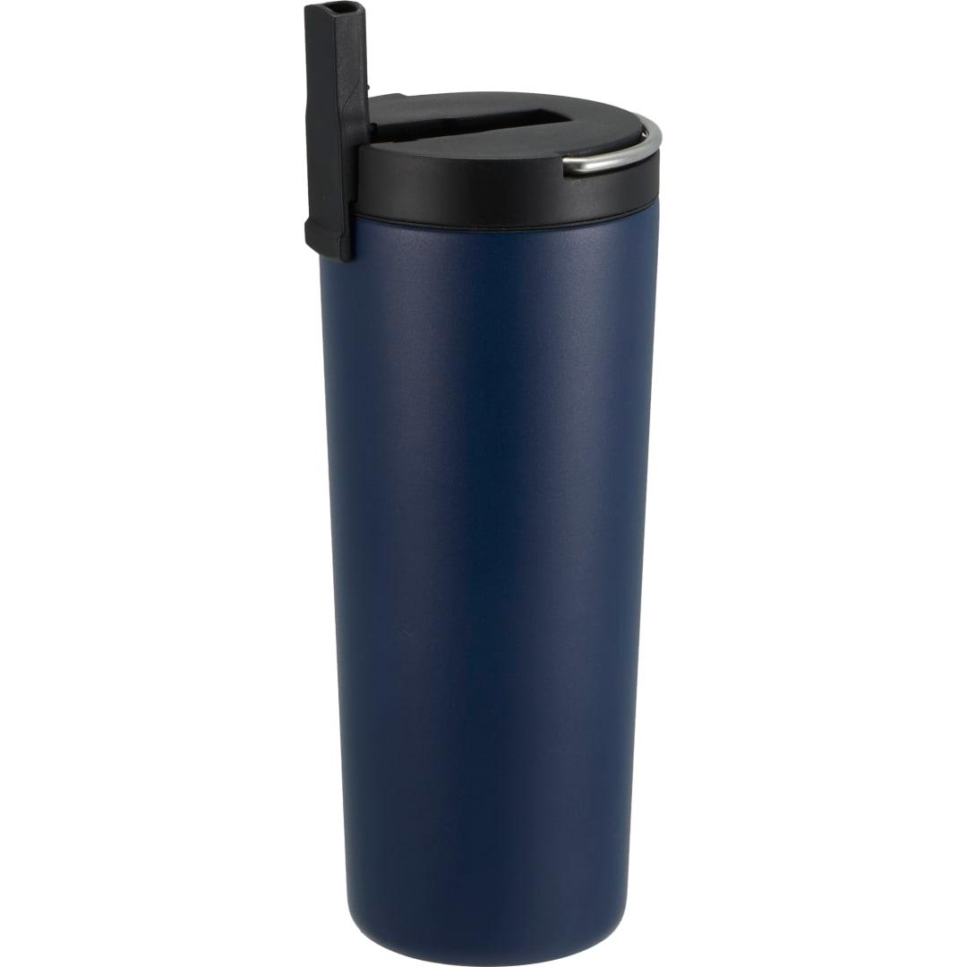 Thor copper insulated tumbler 24oz flip straw lid Black miniatura 18
