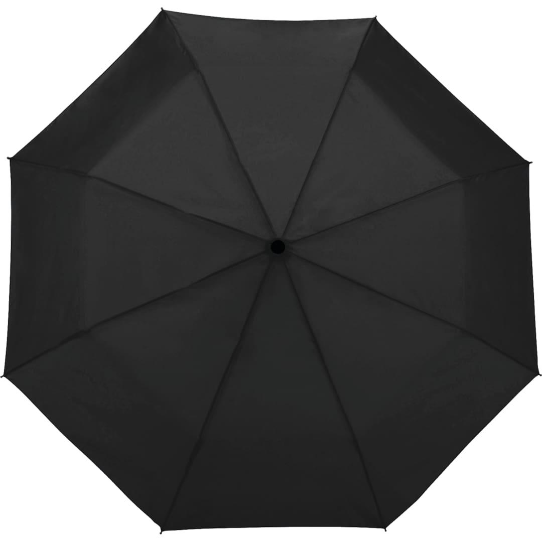42 Totes® 3 section auto open umbrella Black miniatura 3