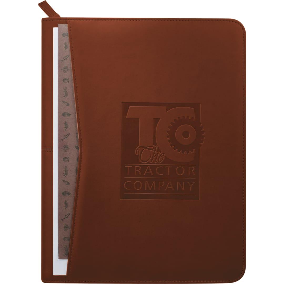 Fsc® mix pedova™ recycled zippered padfolio Red miniatura 24