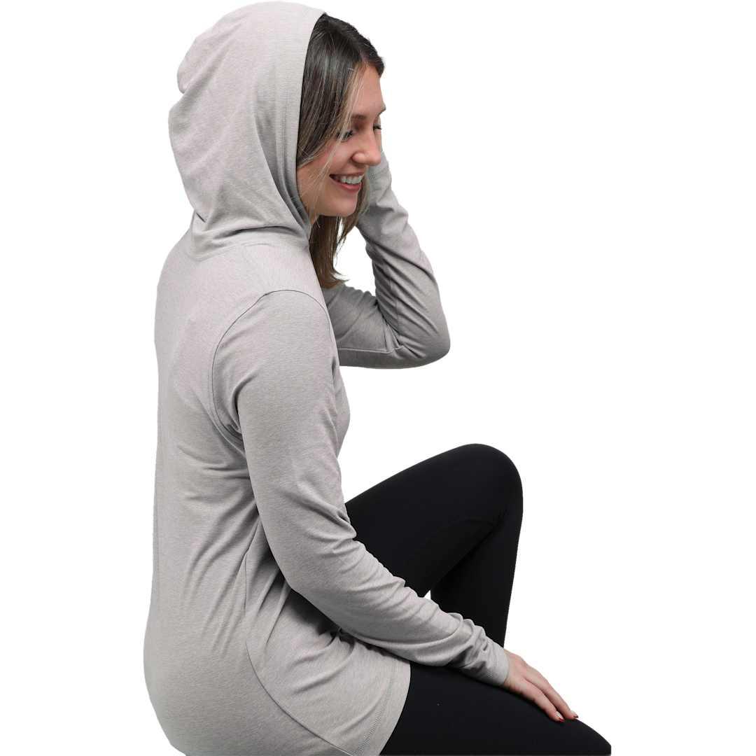 Wellable womens knit hoodie Fossil Heather (138) miniatura 3