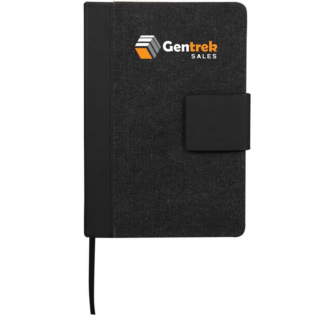 5.5 X 8.5 fsc® recycled canvas bound notebook Beige miniatura 11
