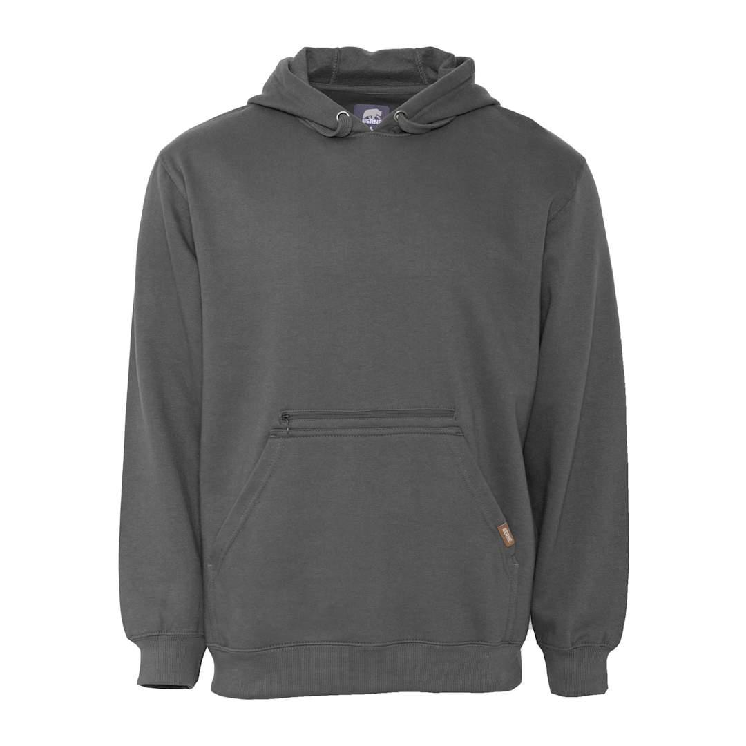 Berne heritage zippered pocket hooded sweatshirt - mens Black miniatura 11
