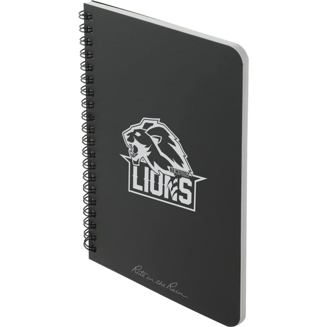 4.6 X 7 rite in the rain side spiral notebook Black miniatura 9
