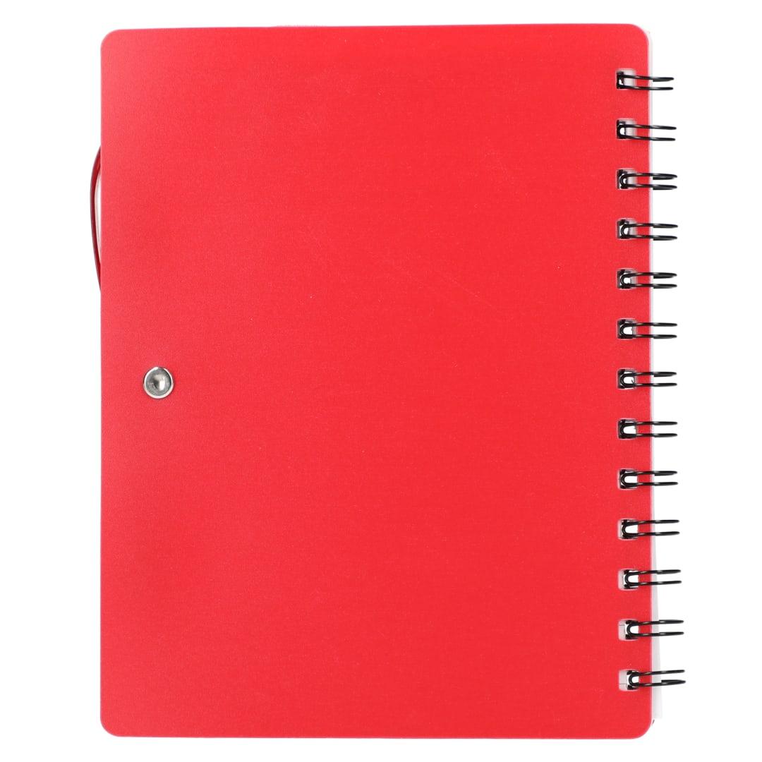 5 X 7 recycled dual pocket spiral notebook w pen Blue miniatura 17