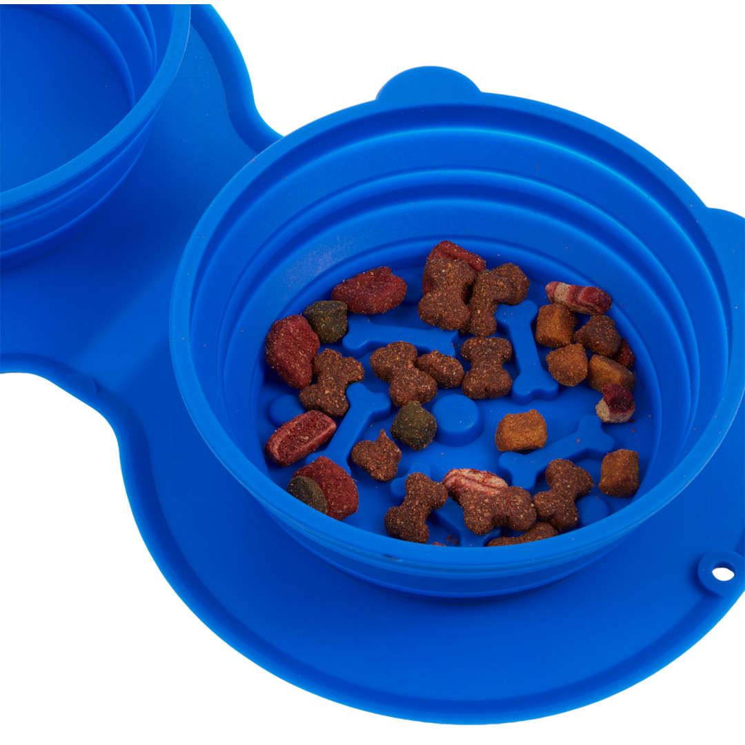 Chowtime dual collapsible slow feeder Black miniatura 17
