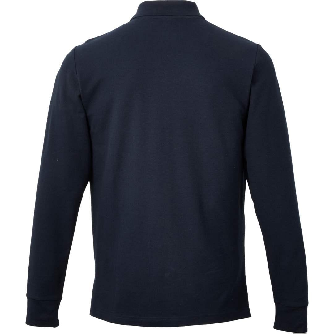 Palo long sleeve 100% cotton pique polo - mens Navy Blue front