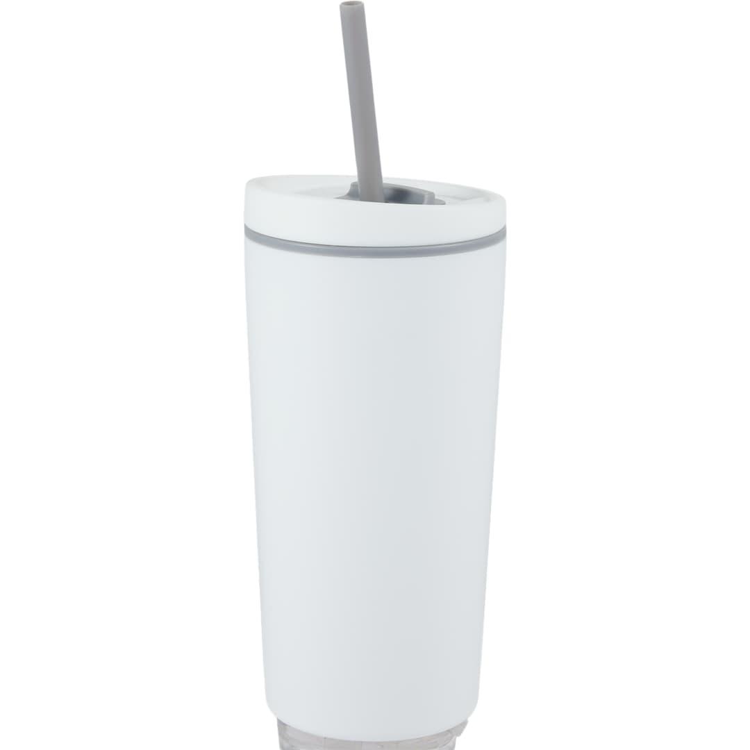 Santino recycled tumbler w/ dual function lid 16oz Black miniatura 51