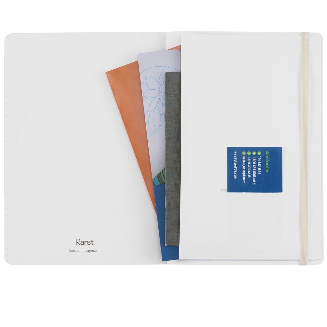 Karst 5.5 x 8.5 stone soft bound notebook Black miniatura 6