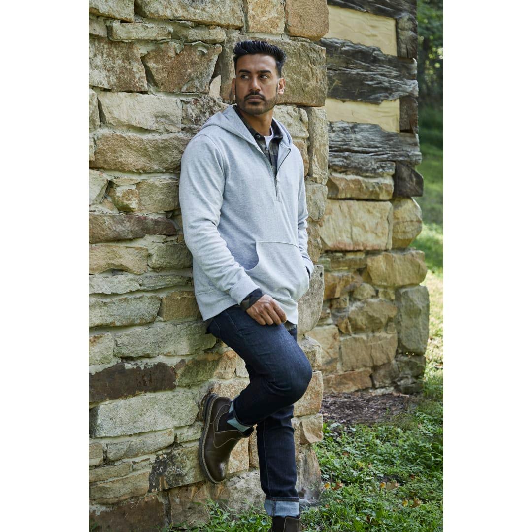 Roots73 canmore eco quarter zip hoody - unisex Blue miniatura 15