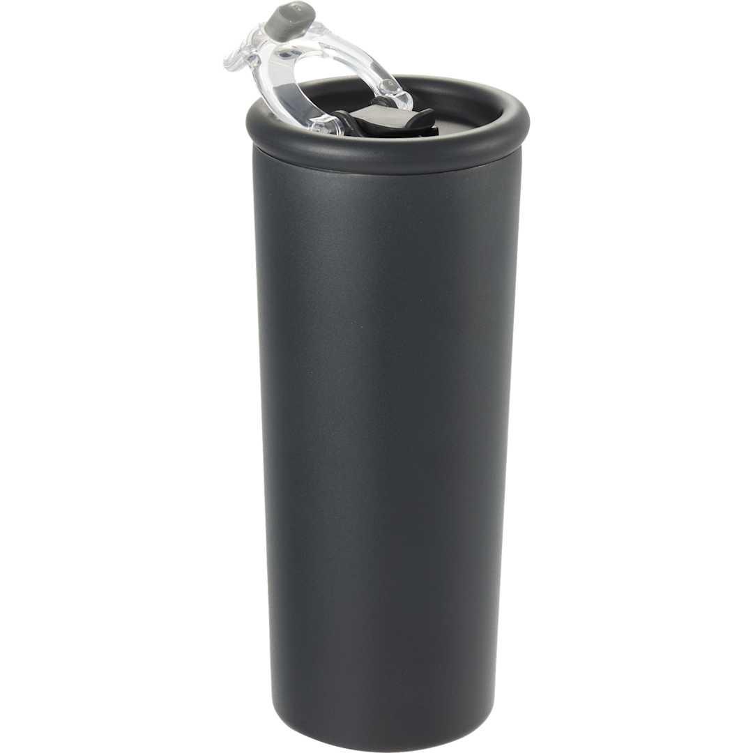 Kyser recycled vacuum tumbler w/ straw 20oz Black miniatura 6