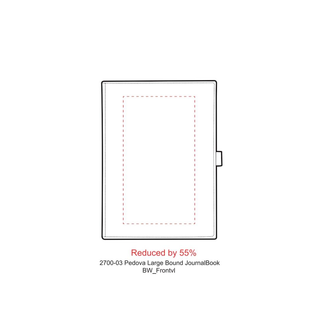 Fsc® mix 7 x 10 pedova™ large bound journal Black miniatura 6