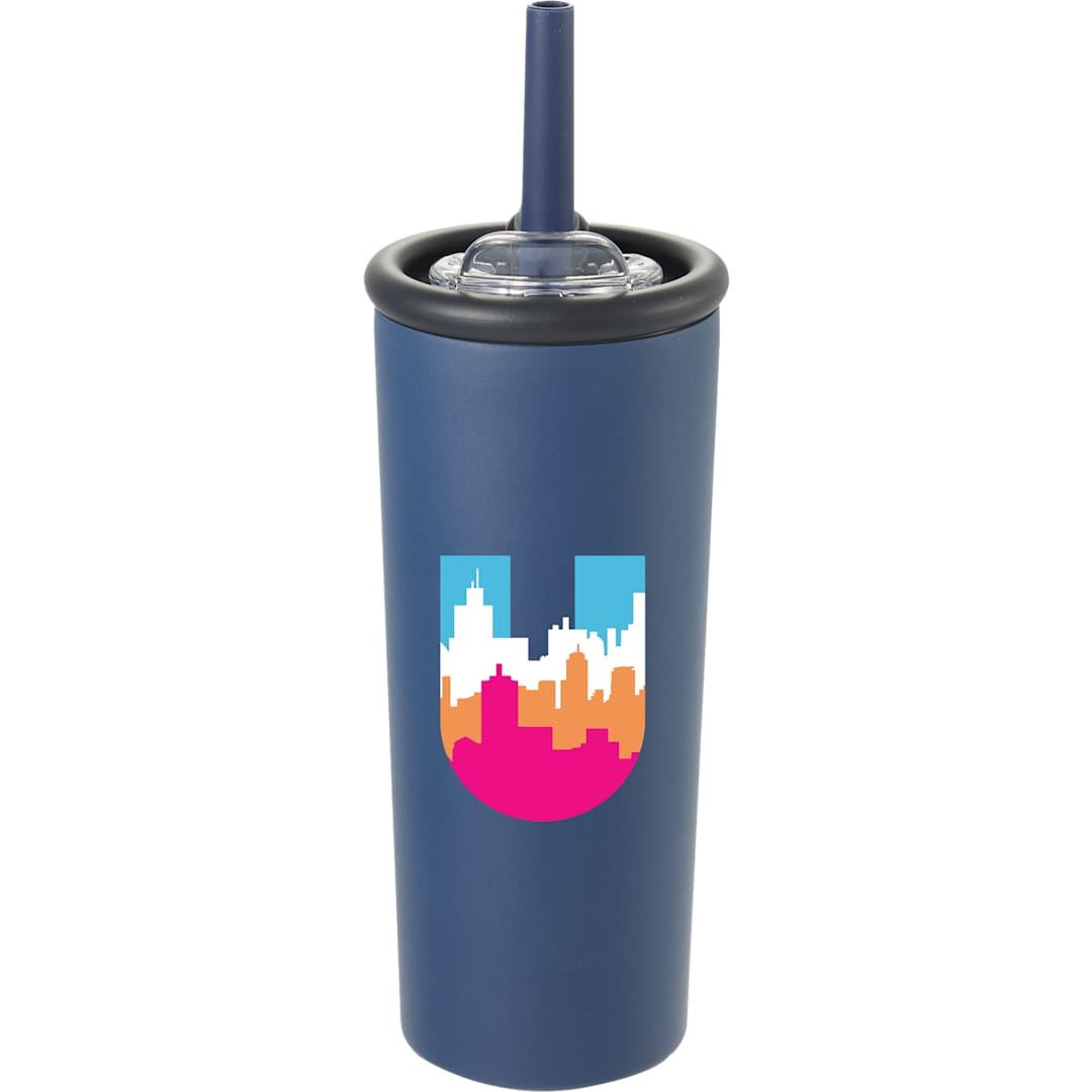 Kyser recycled vacuum tumbler w/ straw 20oz Black miniatura 33