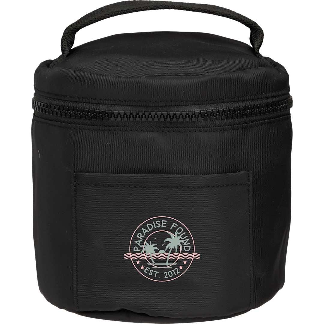 Wellable recycled round travel case Black miniatura 14