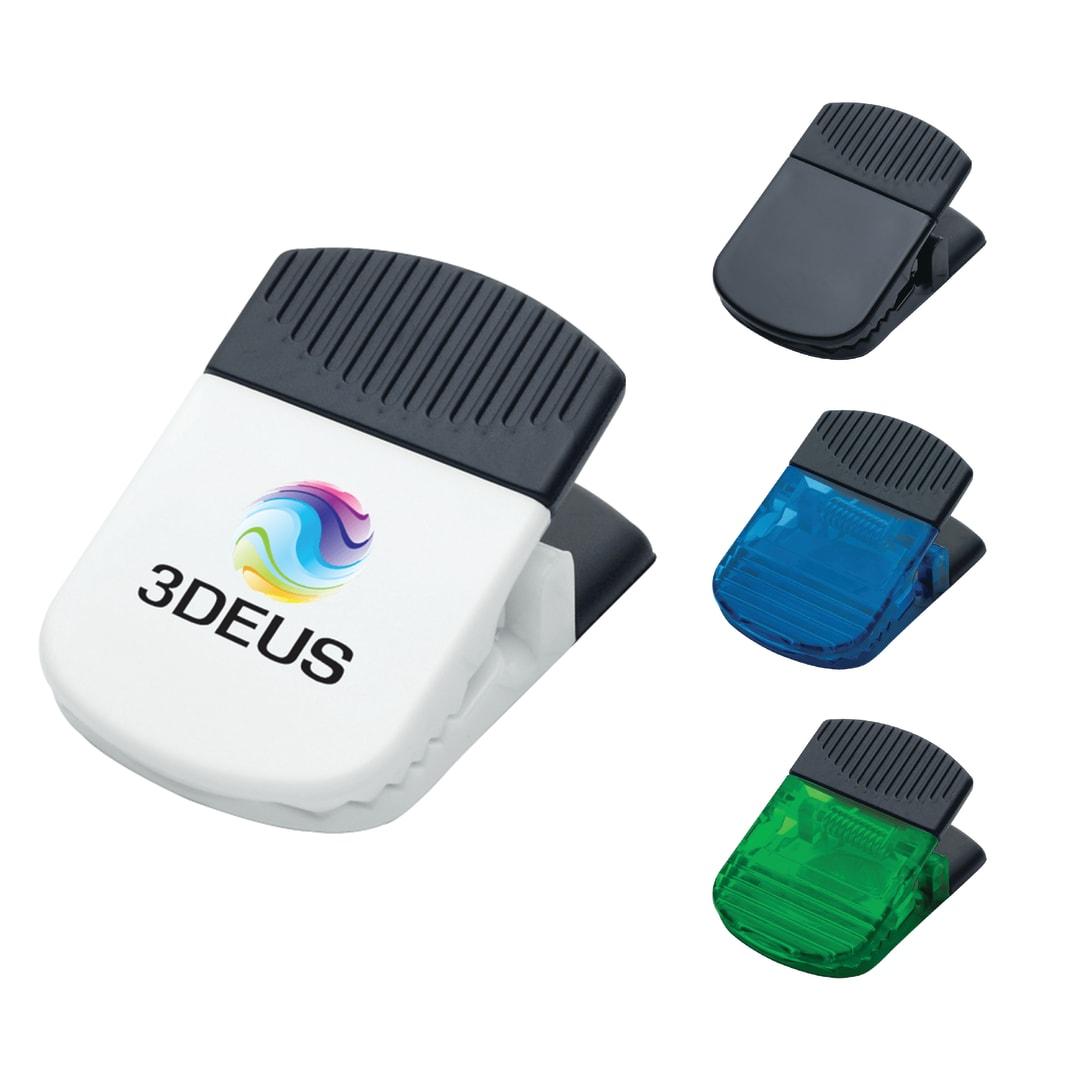 Jumbo magnetic memo clip Green front