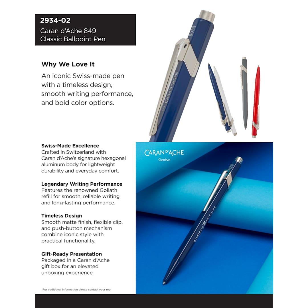 Caran dache 849 classic ballpoint pen Black miniatura 3