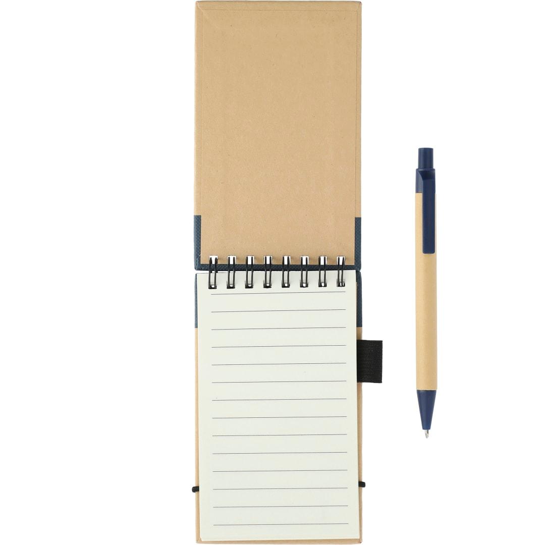 Fsc® mix 5 x 3 recycled jotter with pen Natural miniatura 8