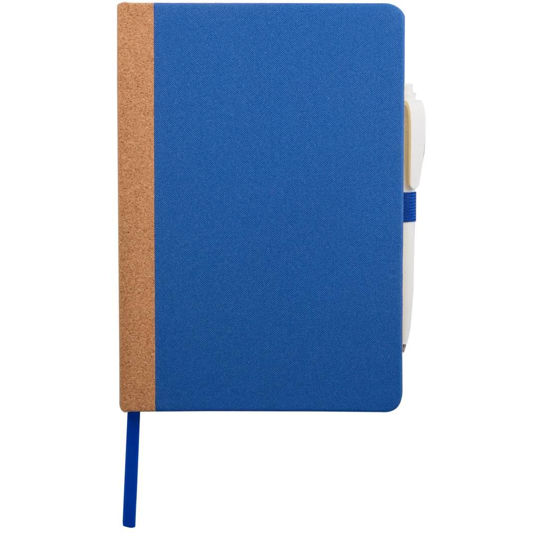 5.5 X 8.5 recycled pet and cork bound journal Black miniatura 11