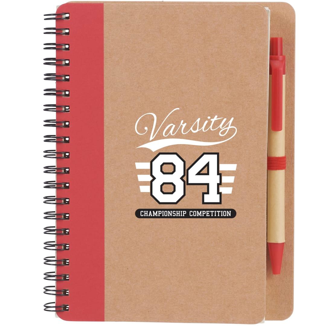 Fsc® mix 5 x 7 eco spiral notebook with pen Blue miniatura 16