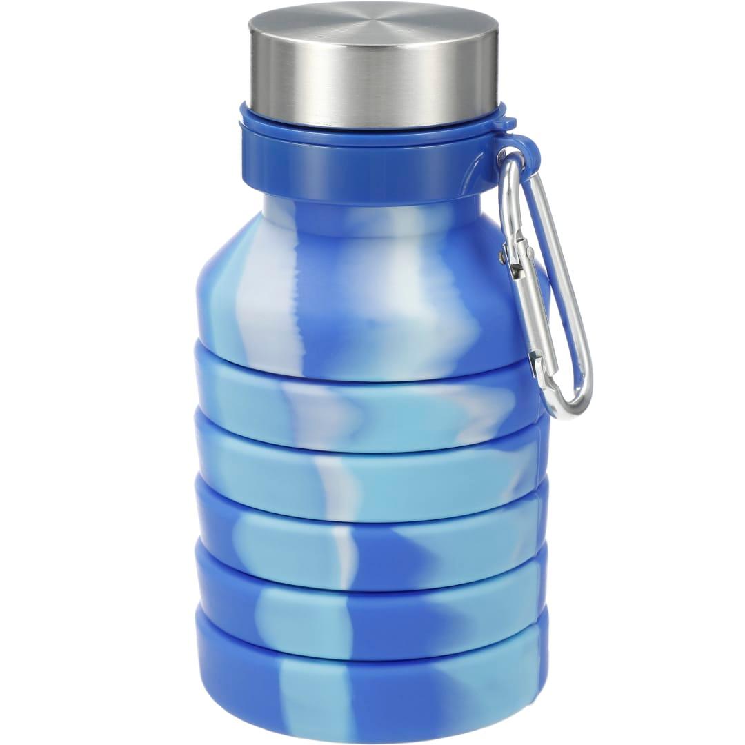 Zigoo silicone collapsible bottle 18oz - tie dye Sky Blue miniatura 3
