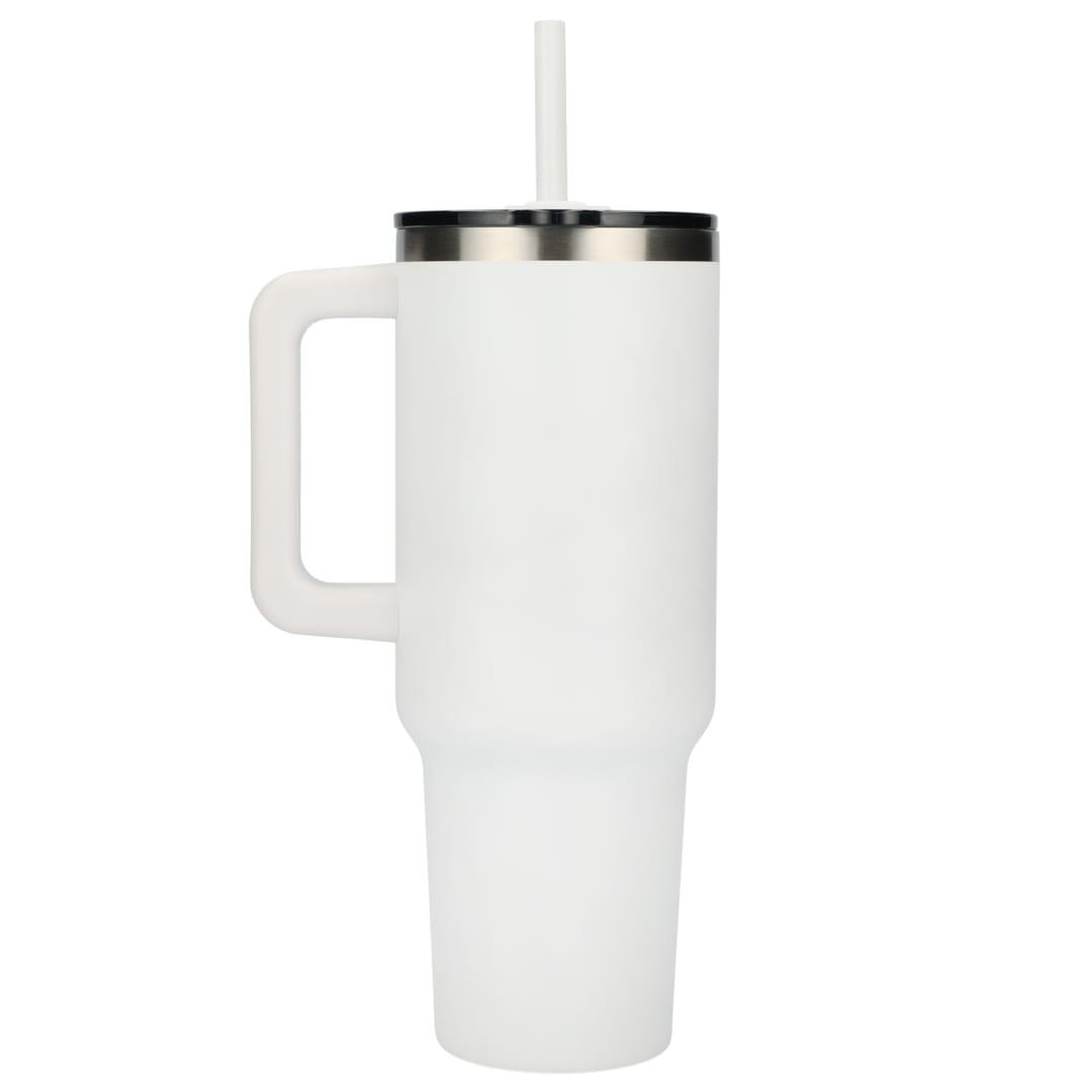 Pinnacle recycled travel tumbler with straw 40oz Black miniatura 45