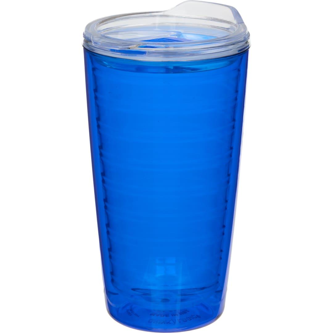Lakeside double wall tumbler 16 oz Blue front