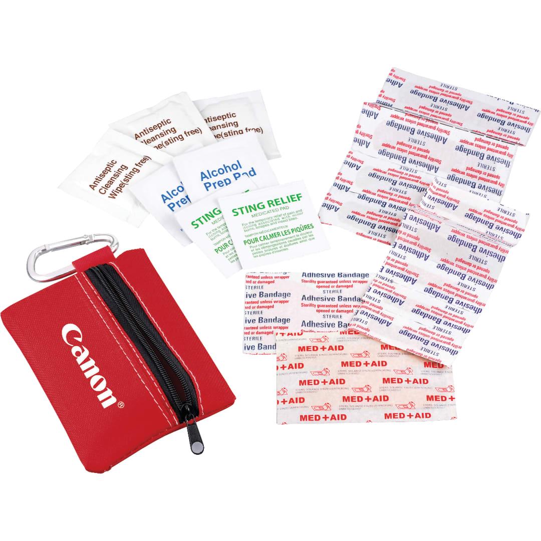 Zippered 20-piece first aid pouch Black miniatura 19