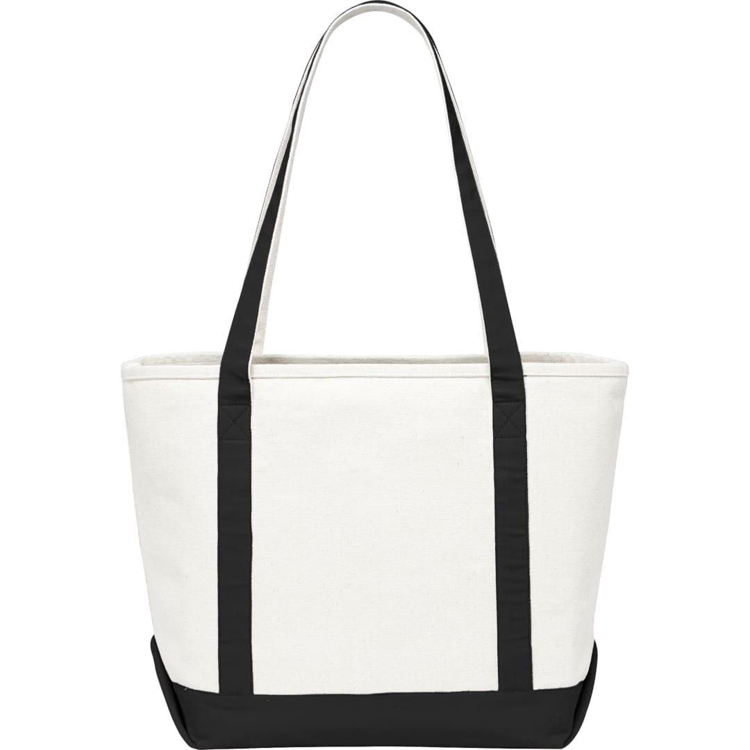 Baltic 18oz cotton canvas tote Black front