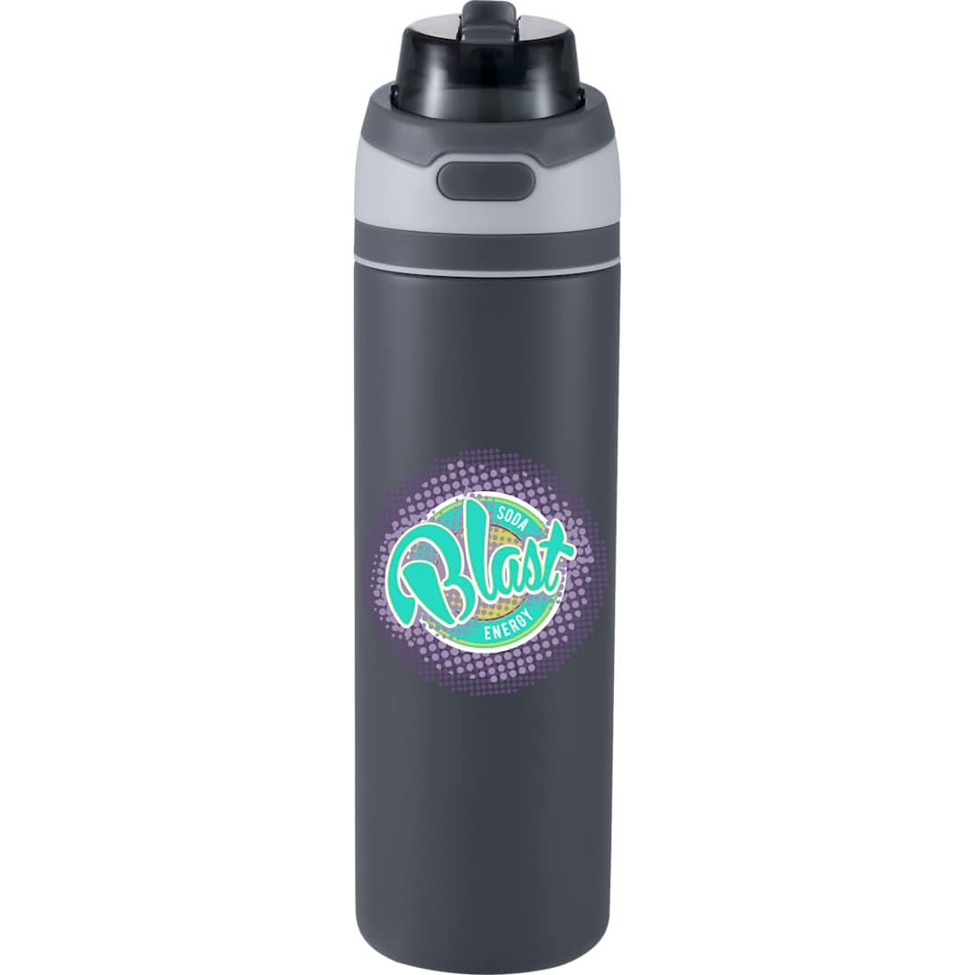 Elvin 28oz recycled stainless flip straw bottle Black miniatura 29